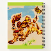 Adorable Cocker Spaniel Welpe auf dem Lauf Notizblock (Rückseite)
