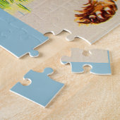 Adorable Cocker Spaniel Welpe auf dem Lauf Puzzle (Seite)