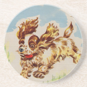 Adorable Cocker Spaniel Welpe auf dem Lauf Untersetzer