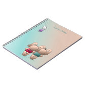 Adorable Coco & Izzy Bunnies gehen zurück zur Schu Notizblock (Linke Seite)