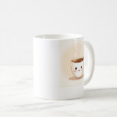 Adorable Coffee Cup Illustration Kaffeetasse (VorderseiteRechts)