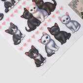 Adorable Collection Cat & Kitten Ephemera Seidenpapier (Ausschnitt)