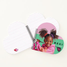 Adorable ColorfuHeart Shaped Spiral Bound Notebook Notizblock