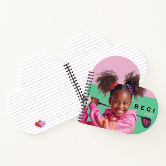 Adorable ColorfuHeart Shaped Spiral Bound Notebook Notizblock (Innenseite)