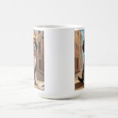 Adorable Construction Worker Hund Niedliche Welpen Kaffeetasse (Mittel)
