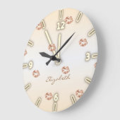 Adorable Cool ,Lips -Personalized Große Wanduhr (Winkel)