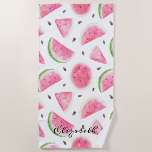 Adorable Cool Watercolor Wassermelonen Strandtuch