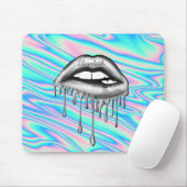 Adorable Coole metallhaltige Tropflippen, holograp Mousepad (Mit Mouse)