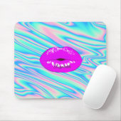 Adorable Coole, trendige Lippen, holografisch Mousepad (Mit Mouse)