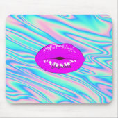 Adorable Coole, trendige Lippen, holografisch Mousepad (Vorne)