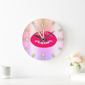 Adorable Coole Trendy Ombre Lips Große Wanduhr (Zuhause)