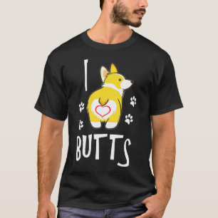 Adorable Corgi Dog I Liebe Corgi Hinterns Sprichwo T-Shirt