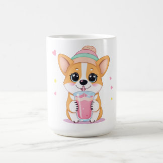 Adorable Corgi Genießen Sie eine Smoothie Kaffeetasse