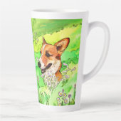Adorable Corgi in einer Blume Milchtasse (Rechts)