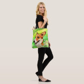 Adorable Corgi in einer Blume Tasche (Am Model)