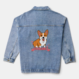 Adorable Corgi Jeansjacke