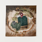 adorable Cotattore Pregnancy Ankündigung Wandteppich (Vorderseite (Horizontal))