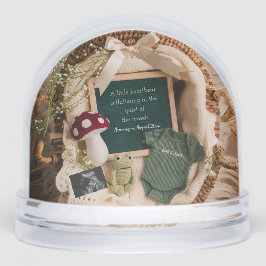 adorable Cottagecore Pregnancy Announcement Schneekugeln