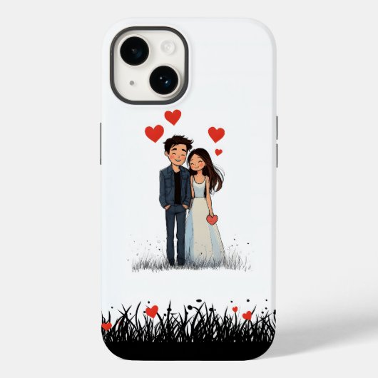 Adorable Couple iPhone Fälle Case-Mate iPhone Hülle (Rückseite)