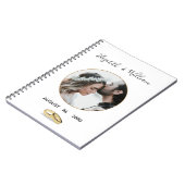 Adorable Couple Wedding Foto Planner - Notebook Notizblock (Linke Seite)
