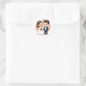 Adorable Couple Wedding Stickers (Tasche)