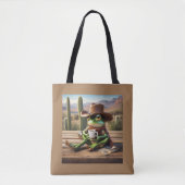 Adorable Cowboy Frog Genuss Kaffee-Tasche Tasche (Vorderseite)