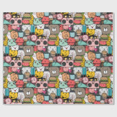 Adorable critters wrapping paper geschenkpapier (Flach)