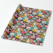 Adorable critters wrapping paper geschenkpapier (Ungerollt)
