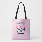Adorable Crochet Queen Gift Tasche (Vorderseite)