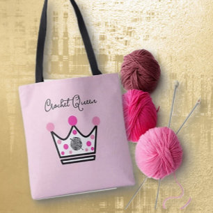 Adorable Crochet Queen Gift Tasche