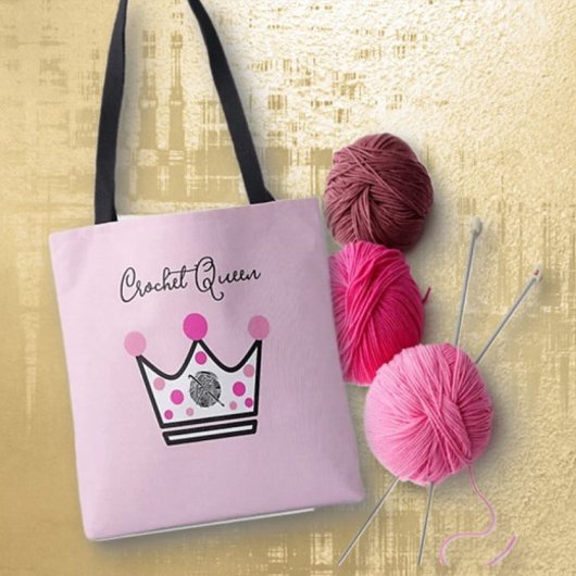 Adorable Crochet Queen Gift Tasche