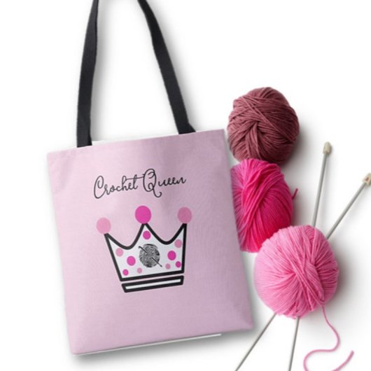 Adorable Crochet Queen Gift Tasche
