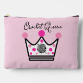 Adorable Crochet Queen Gift Zubehörtasche (Vorderseite)