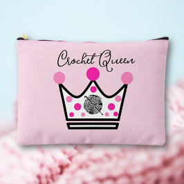 Adorable Crochet Queen Gift Zubehörtasche
