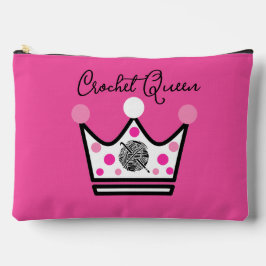 Adorable Crochet Queen Gift Zubehörtasche