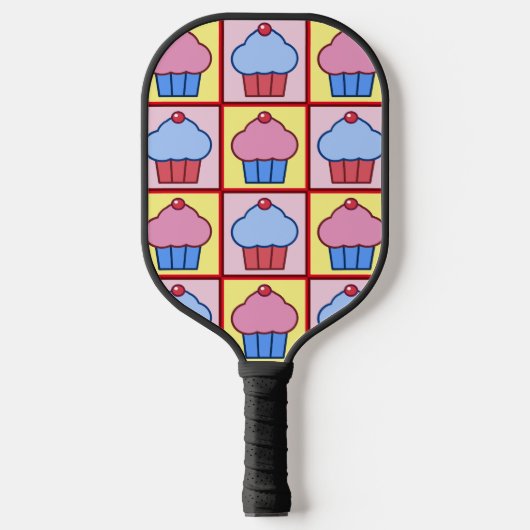 Adorable Cupcake-Muster Pickleball Schläger (Vorderseite)