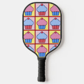 Adorable Cupcake-Muster Pickleball Schläger (Rückseite)
