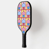 Adorable Cupcake-Muster Pickleball Schläger (Links)