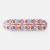 Adorable Cupcake-Muster Skateboard (Horizontal)