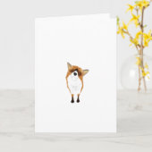 Adorable Curious Fox Greeting Card Karte (Gelbe Blume)