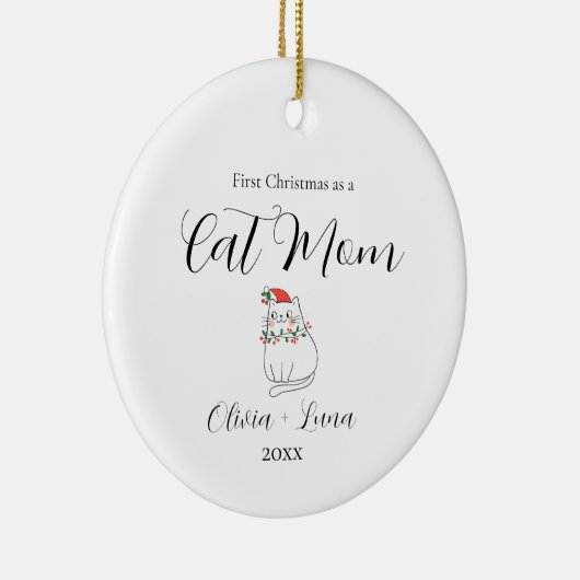 Adorable Custom Cat Ornament (Rechts)