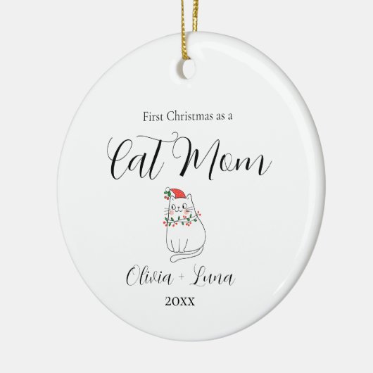 Adorable Custom Cat Ornament (Links)