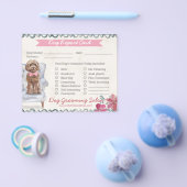 Adorable Custom Dog Grooming Report Card Flyer (Einzeln)