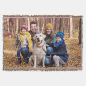 Adorable Custom Family Photo Woven Decke (Vorderseite)