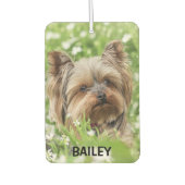 Adorable Custom Pet Photo with Name Autolufterfrischer (Vorderseite)