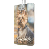 Adorable Custom Pet Photo with Script Name Autolufterfrischer (Links)