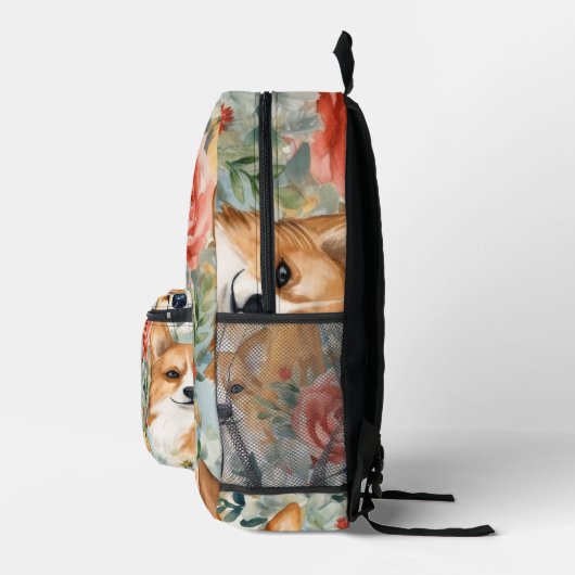 Adorable Custom Puppy Bedruckter Rucksack (Rechts)