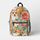 Adorable Custom Puppy Bedruckter Rucksack (Vorderseite)