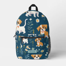 Adorable Custom Puppy Bedruckter Rucksack