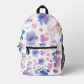 Adorable Custom Puppy Bedruckter Rucksack (Vorderseite)